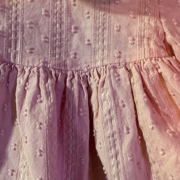 Cynthia Rowley Pink Eyelet Cotton Dress-0-3 months - Picture 2 of 5